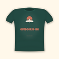 Outdoorsy-ish camping t-shirt — forest tee mockup