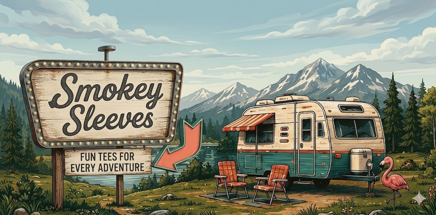 Smokey Sleeves retro RV campground hero